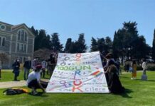 Boğaziçi; 100. gün, size ağır silahlarla devriye gezilen kampüsten sesleniyoruz