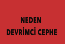 Devrimci Cephe Broşür Dizisi 10 – Neden Devrimci Cephe